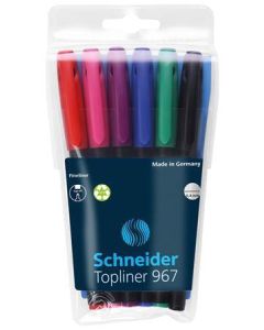 Liner "Topliner 967", 6 barev, 0,4mm, SCHNEIDER