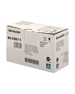 Sharp originální toner MX-C30GTC, cyan, 6000str.