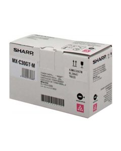 Sharp originální toner MX-C30GTM, magenta, 6000str.