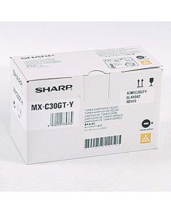 Sharp originální toner MX-C30GTY, yellow, 6000str.