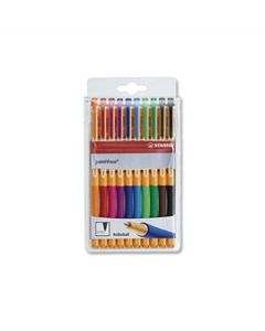 Roller "PointVisco", sada, mix barev,  0,5mm, STABILO