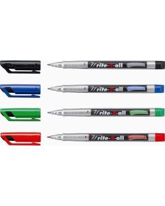 Permanentní popisovač "Write-4-all", černá, F, STABILO