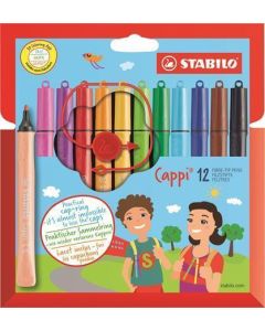 Fix "Cappi", mix barev, 1mm, 12ks/bal., STABILO