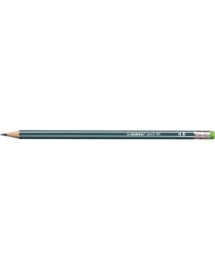 Grafitová tužka s gumou "Pencil 160", petrolejová, HB, šestihranná, STABILO