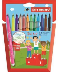 Fixy "Trio A-Z", 0,7mm, 12ks/ bal. , STABILO