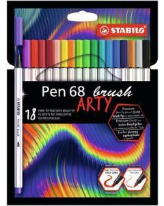 Fixy "Pen 68", 18 barev, 1 mm, STABILO