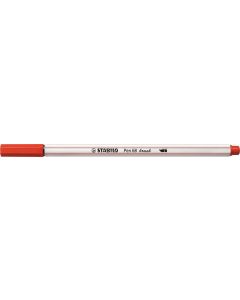 Štětcový fix "Pen 68 brush", červená, STABILO