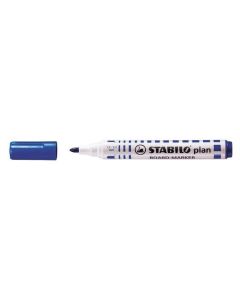 Popisovač na bílou tabuli "Plan", modrá, 2,5-3,5mm, kuželový hrot, STABILO