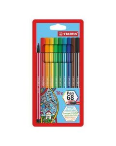 Fixy "Pen 68", 10 barev, 1mm, STABILO