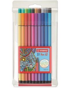 Fixy "Pen 68", 20 barev, 1mm, STABILO