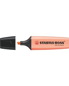 Zvýrazňovač "BOSS original Pastel", 2-5 mm, pastelová broskvová, STABILO
