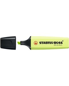 Zvýrazňovač "BOSS original Pastel", pastelově limetková, 2-5 mm, STABILO