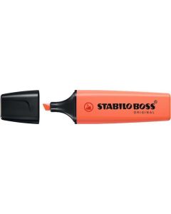 Zvýrazňovač "BOSS original Pastel", pastelová korálová červená, 2-5 mm, STABILO