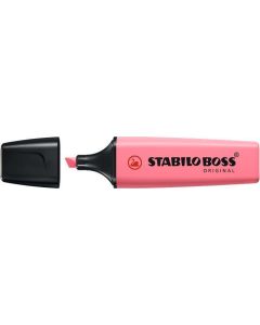 Zvýrazňovač "BOSS original Pastel", pastelová třešňová růžová, 2-5 mm, STABILO