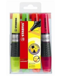Zvýrazňovač "Luminator", 4 barvy, 2-5 mm, STABILO