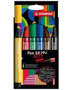 Fix "Pen 68 MAX", sada, 6 barev, 1-5 mm, STABILO 768/06-21