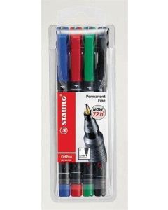 Permanentní popisovač "OHPen F", mix barev, 0,7mm, ks/bal., STABILO