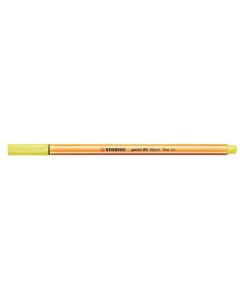 Liner  "Point 88", neonově žlutá, 0,4mm, STABILO