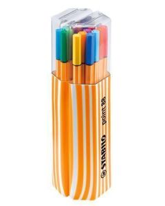Liner  "Point 88 Twister Pack", 20 barev, 0,4mm, v plastovém obalu, STABILO