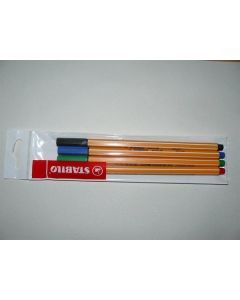 Liner "Point 88", 4 barvy, 0,4mm, STABILO