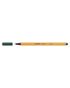 Liner  "Point 88", tmavě zelená, 0,4mm, STABILO