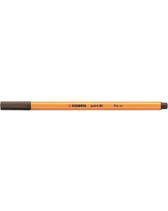Liner "Point 88", tmavě hnědá (umber), 0,4 mm, STABILO