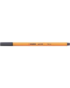 Liner "Point 88", tmavě šedivá (payne's grey), 0,4 mm, STABILO