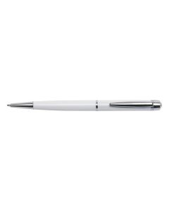 Kuličkové pero "Lille Pen", bílá, bílý krystal SWAROVSKI®, 13 cm, ART CRYSTELLA® 1805XGL031