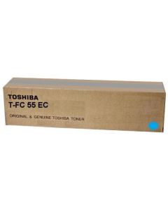 Toshiba originální toner TFC55EC, 6AG00002318, cyan, 26500str.