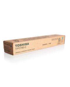 Toshiba originální toner T-FC75E-C, 6AK00000251, cyan, 35400str.