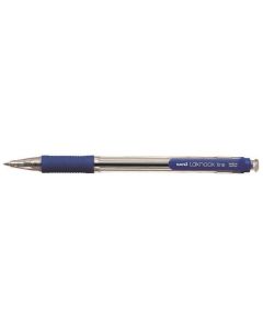 Kuličkové pero "SN-101 Laknock Fine", modrá, 0,4mm, stiskací mechanismus, UNI