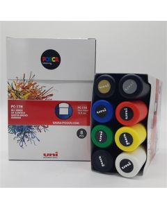 Akrylový popisovač "Posca PC-17K", sada, 8 barev, 10-15 mm, UNI 2UPC17K8DB