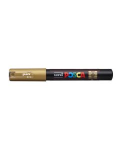 Akrylový popisovač "Posca PC-1M", zlatá, 0,7 - 1,0 mm, UNI