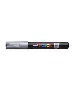 Akrylový popisovač "Posca PC-1M", stříbrná, 0,7 - 1,0 mm, UNI