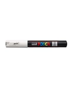 Akrylový popisovač "Posca PC-1M", bílá, 0,7 - 1,0 mm, UNI