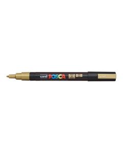 Akrylový popisovač "Posca PC-3M", zlatá, 0,9-1,3 mm, UNI