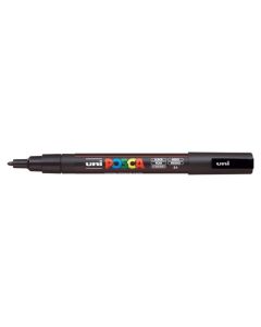 Akrylový popisovač "Posca PC-3M", černá, 0,9-1,3 mm, UNI