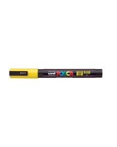 Akrylový popisovač "Posca PC-3M", žlutá, 0,9-1,3 mm, UNI