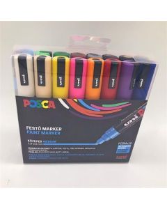 Akrylový popisovač "Posca PC-5M", sada, 16 barev, 1,8-2,5 mm, UNI 2UPC5M16DB