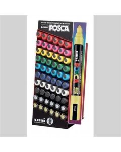 Akrylový popisovač "Posca PC-5M", displej/60 ks, mix barev, 1,8-2,5 mm, UNI