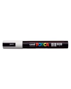 Akrylový popisovač "Posca PC-5M", bílá, 1,8-2,5 mm, UNI