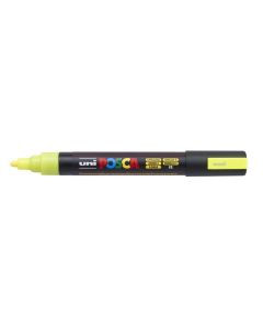 Akrylový popisovač "Posca PC-5M", fluorescenční žlutá, 1,8-2,5 mm, UNI 2UPC5MFS