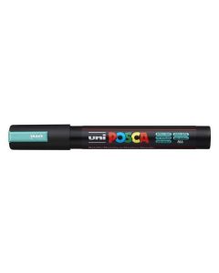 Akrylový popisovač "Posca PC-5M", kovově zelená, 1,8-2,5 mm, UNI 2UPC5MMZ