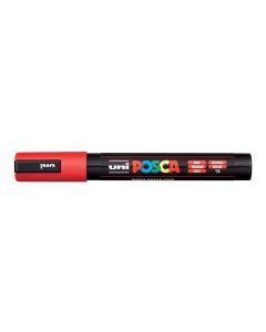 Akrylový popisovač "Posca PC-5M", červená, 1,8-2,5 mm, UNI