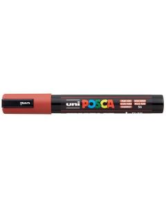 Akrylový popisovač "Posca PC-5M", rubínová červená, 1,8-2,5 mm, UNI