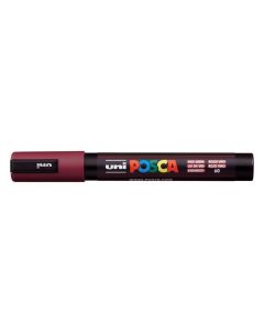 Akrylový popisovač "Posca PC-5M", vínově červená, 1,8-2,5 mm, UNI 2UPC5MFP