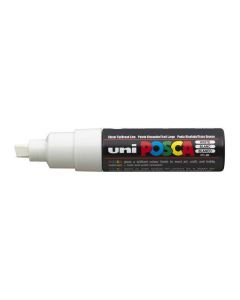 Akrylový popisovač "Posca PC-8K", bílá, 8 mm, UNI