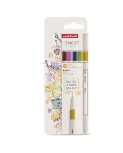 Fineliner "Emott Retro", 5 různých barev, 0,4 mm, UNI 302422265