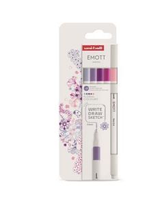 Fineliner "Emott Floral", 5 různých barev, 0,4 mm, UNI 302422261