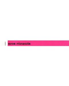 Identifikační náramky, 3/4", neon růžová, tyvek